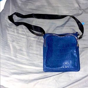 Blue Steve Madden Side Purse